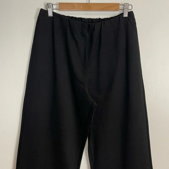 Karakorum Pants Womens XL Black Wide Leg Trouser Dress Pant Pull On Cuffed NWT - Picture 3 of 13